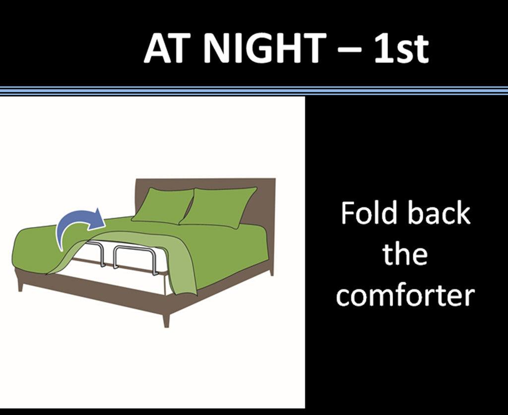 Fold back the comforter